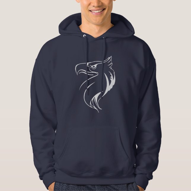 Veste À Capuche Aigle blanc (Devant)