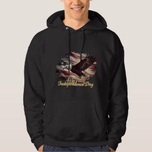 Veste À Capuche Aigle du 4 juillet avec drapeau américain