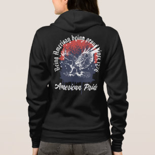 Veste À Capuche Aigle fière d'être américain