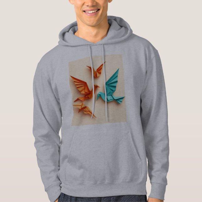 Veste À Capuche Ailes de grâce : Le vol de la liberté (Devant)
