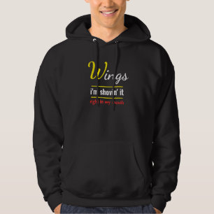 Veste À Capuche Ailes Im Shovin It Foodie Nourriture Ailes de Poul