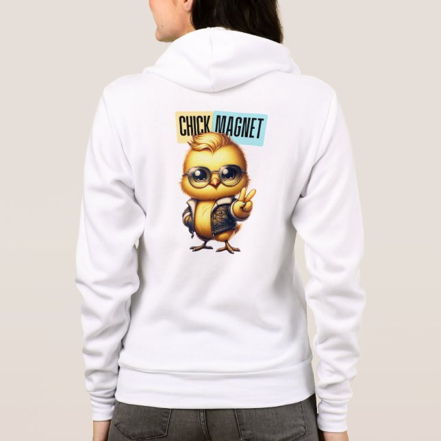 Veste À Capuche Aimant Poulet Mignon Drôle de Pâques-54546 (Dos)