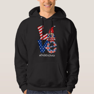 Veste À Capuche Aimer Soins Pédiatriques Stethoscope Patriotique 4