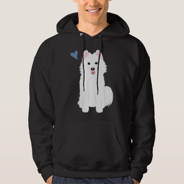Veste À Capuche Aimer White Pomsky Pomeranian Husky (Devant)