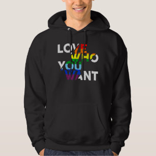 Veste À Capuche Aimez Qui Vous Voulez Gay Bisexuel Transgenre Lgbt