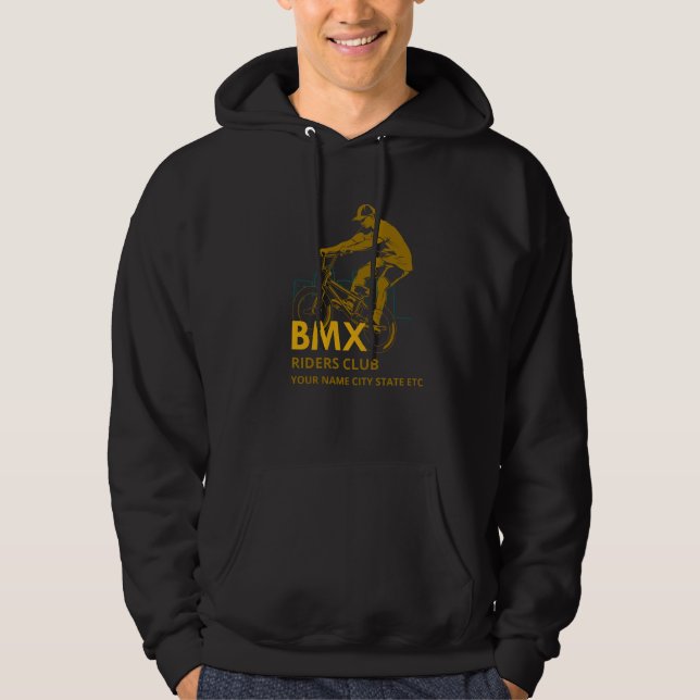 Veste À Capuche Ajouter un nom Modifier le texte BMX Riders Club U (Devant)