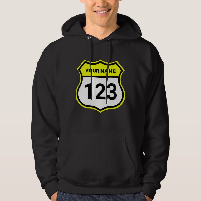 Veste À Capuche Ajouter un nom Votre numéro Racing Identification  (Devant)