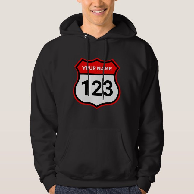 Veste À Capuche Ajouter un nom votre numéro Racing Identification  (Devant)