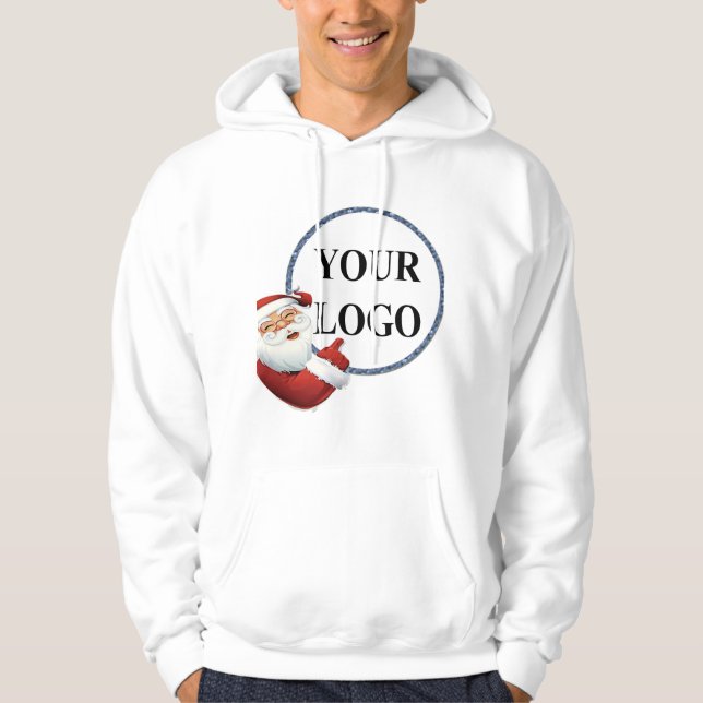 Veste À Capuche Ajouter votre logo Noël (Devant)