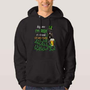 Veste À Capuche Akita Kiss Me Je suis Irlandais Ou Irlandais Ou Qu