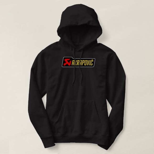 Veste À Capuche Akrapovic fait sur mesure réplique design jaune te (Design devant)