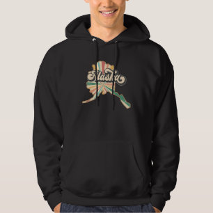 Veste À Capuche Alaska Accueil État Voyage US Vintage Retro Pays P