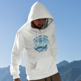 Veste À Capuche Alaska Famille Vacances Personnalisé Cool Océan