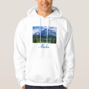 Veste À Capuche Alaska Pittoresque Byway Mountain