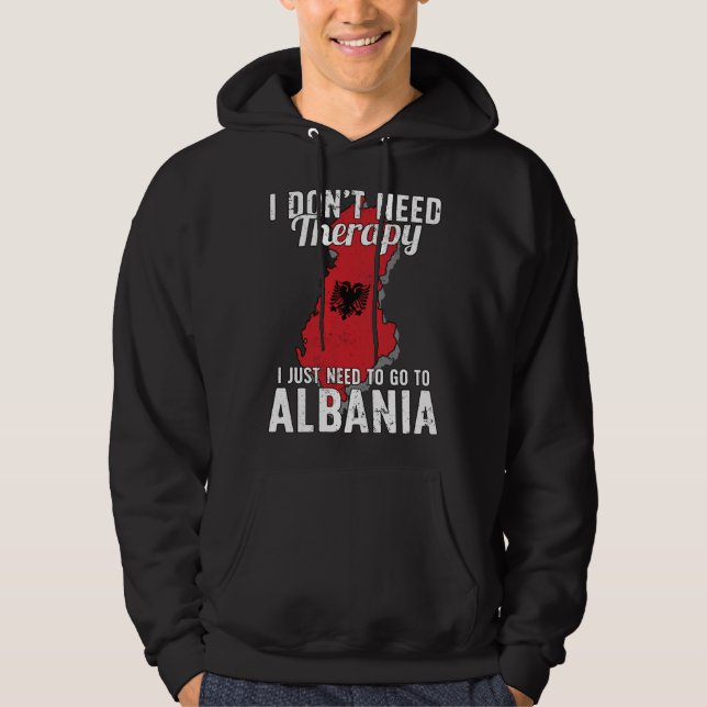 Veste À Capuche Albanian Flag I Albania Flag I Vacation Gift I Alb (Devant)