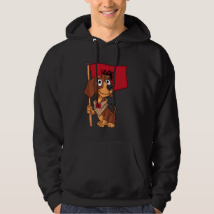 Veste À Capuche Albanie Dachshund Fan albanais
