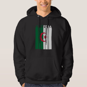 Veste À Capuche Algérie Vintage Algérie Drapeau T Vacances
