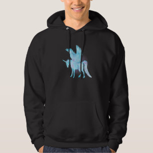 Veste À Capuche Alicorn Pegasus Aquarelle Imaginaire Mythique Myst