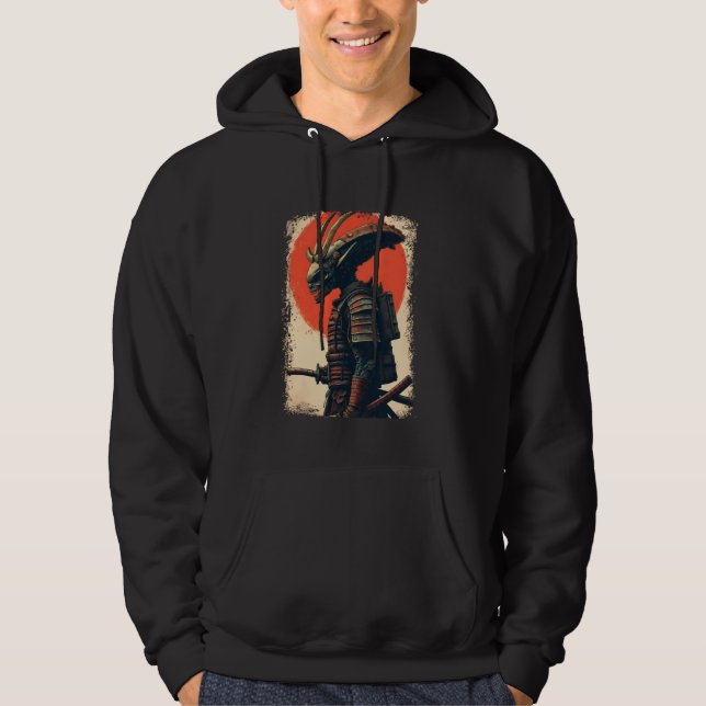 Veste À Capuche Alien Samurai Tee Japonais Sci-Fi Design Apparel U (Devant)
