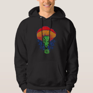 Veste À Capuche Alien Tête De Champignons Pour Casquette Avec Mand