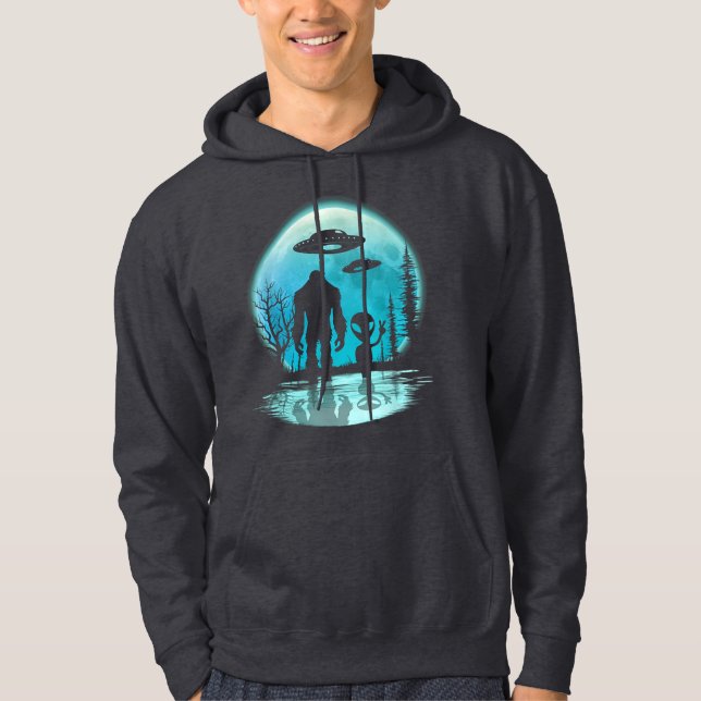Veste À Capuche Alien UFO Bigfoot (Devant)