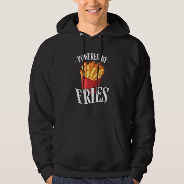 Veste À Capuche Alimenté par Fries Fried Potato Fry Restauration r (Devant)