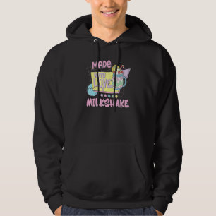 Veste À Capuche Alimenté par l'amour Milkshake Rétro 80s 90s Qui a