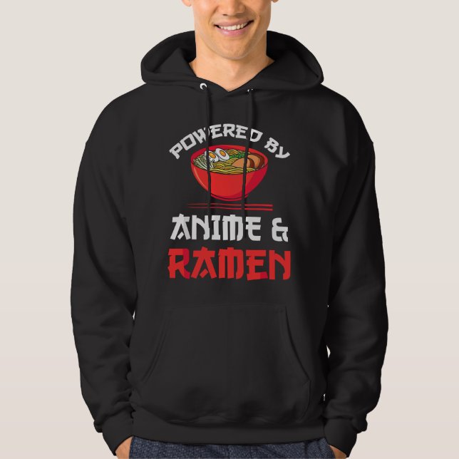 Veste À Capuche Alimenté par les marchandises d'anime et de ramen (Devant)
