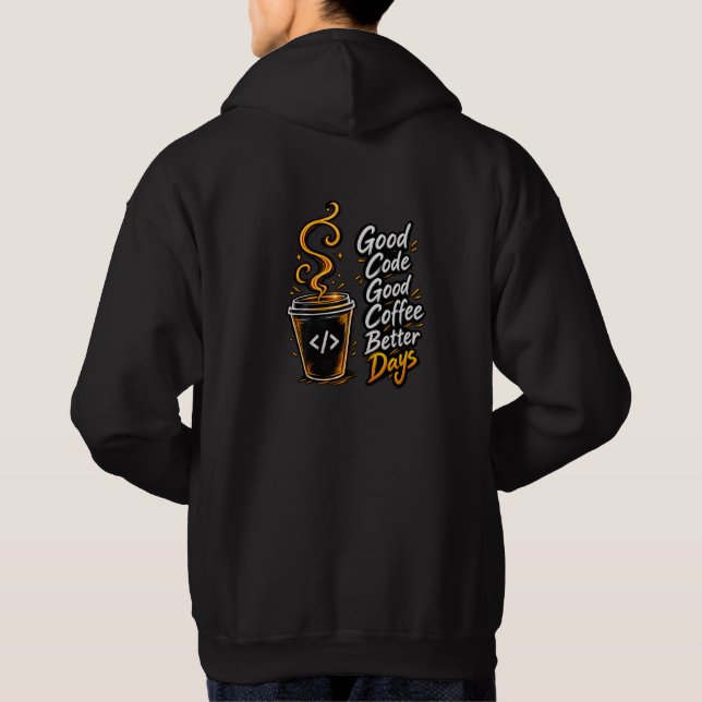 Veste À Capuche Alimenter les idées avec un café (Dos)
