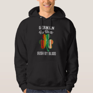 Veste À Capuche Allemand Par Birth Irish By Blood Happy St Patrick