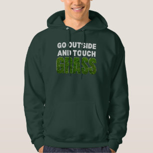 Veste À Capuche ALLER À L'EXTÉRIEUR DE TOUCH GRASS Humour drôle