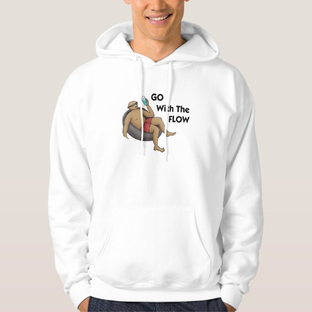 Veste À Capuche Aller avec le Sweatshirt de flux (Devant)