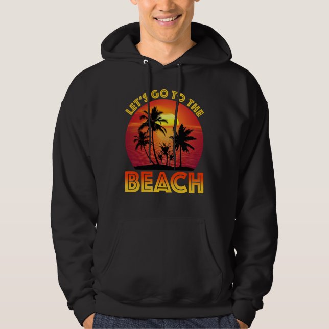 Veste À Capuche Allons à la plage (Devant)