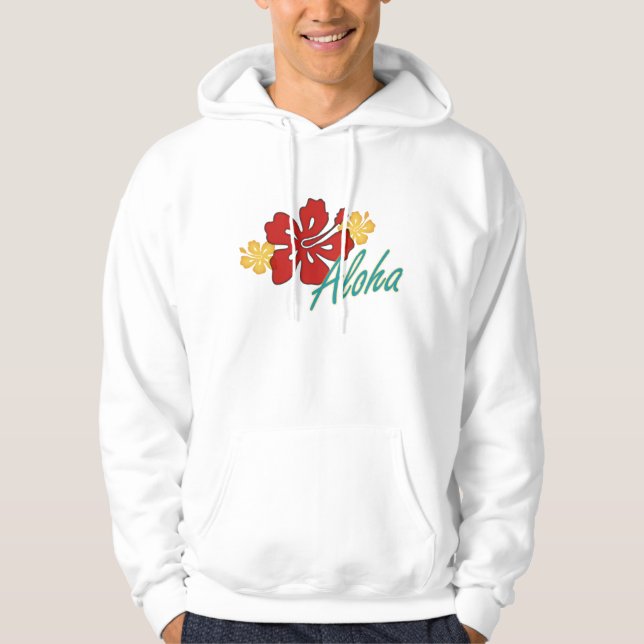 Veste À Capuche Aloha Hibiscus (Devant)