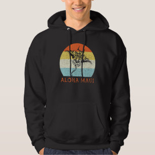 Veste À Capuche Aloha Maui Vintage Hawaiian Island Tribal Stingray