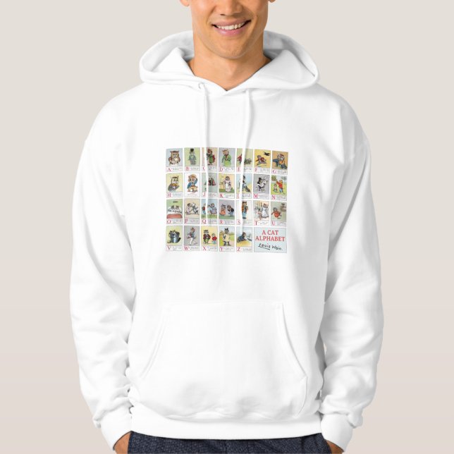 Veste À Capuche Alphabet de chat, Louis Wain (Devant)