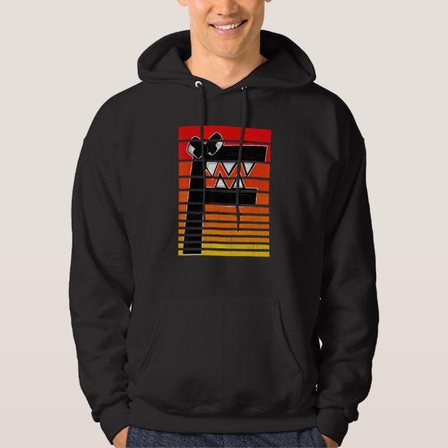 Veste À Capuche Alphabet Lore f Retro Sunset Costume pour garçons  (Devant)