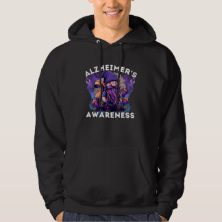 Veste À Capuche Alzheimer s Awareness Month Alzheimer Gnomes Purpl
