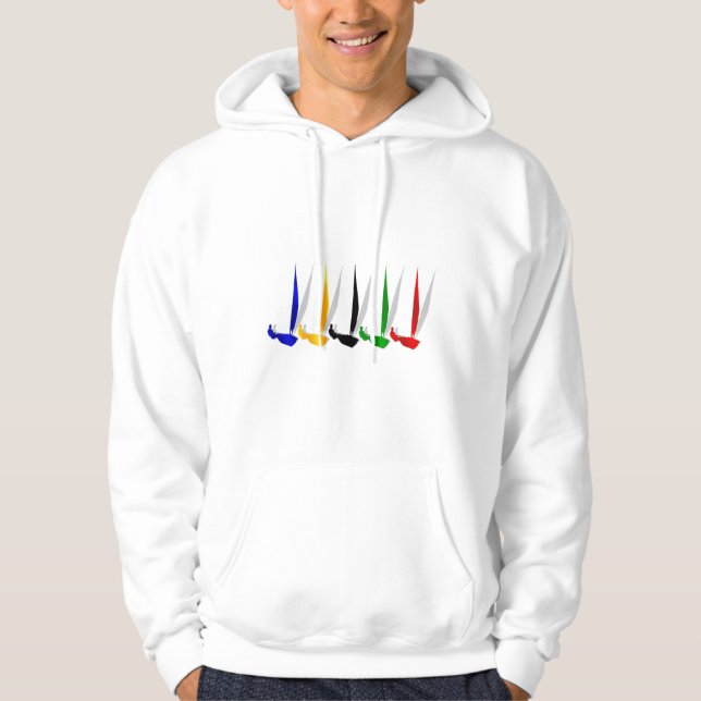 Veste À Capuche Amants   de yacht de navigation faisant de la (Devant)