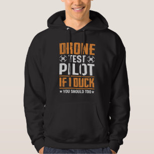 Veste À Capuche Amateurs de pilotes d'essai de drone Wings Si je m
