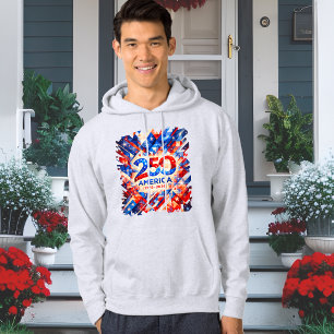 Veste À Capuche America 250e anniversaire 1776–2026 USA Patriotiqu