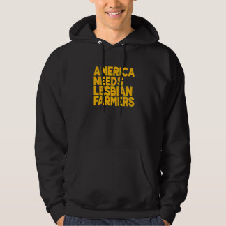 Veste À Capuche America Needs Lesbian Farmers Premium_1