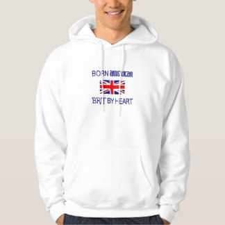 Veste À Capuche Américain né, Britannique par coeur