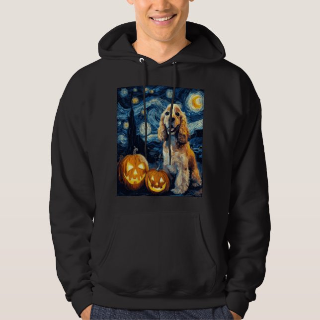 Veste À Capuche American Cocker Spaniel Chien Mignon Halloween Jac (Devant)