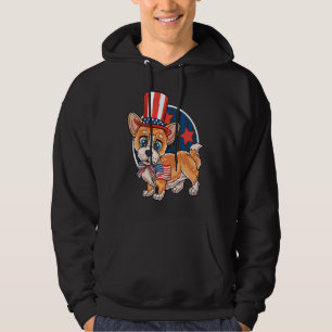 Veste À Capuche American Corgi Merica 4 juillet Enfants Garçons Fi