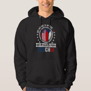 Veste À Capuche American Czech Flag Heart de Czechia American Pa