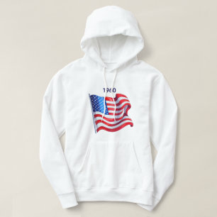 Veste À Capuche "American Flag Graphic T-shirt   Patriotique USA T
