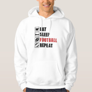 Veste À Capuche American Football Repeat Team Jeu USA Idée cadeau
