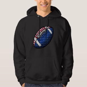 Veste À Capuche American Football Us Drapeau Patriotique 4 juillet