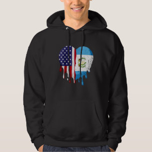 Veste À Capuche American Guatemala Hispanic Mois Drapeau H